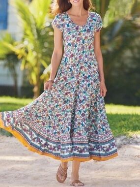 Soft Surroundings Kara Maxi Swing Dress